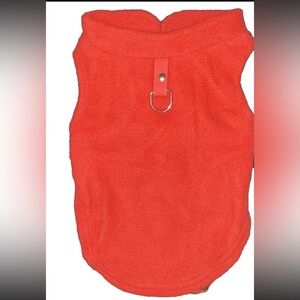 Dog Fleece Sweater Red NWT MD